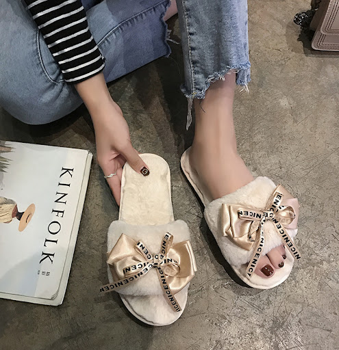 Title 6, Cotton Drag Street Non-slip Fur Shoes for ultim...