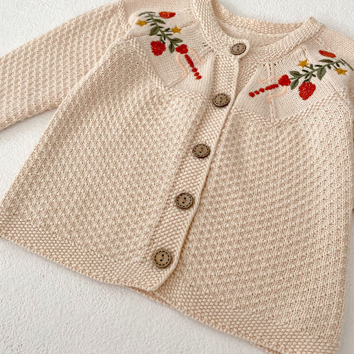 Title 18, Childrens Embroidered Long Sleeve Knitted Coat...
