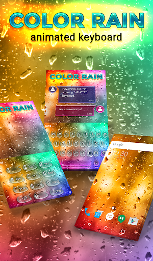 Screenshot Color Rain Keyboard Wallpaper