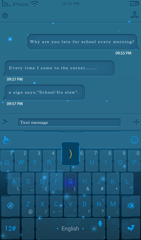 TouchPal Science Light Theme Screen 3