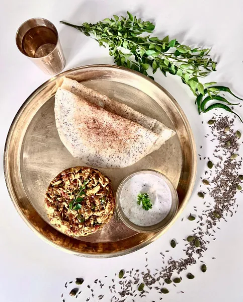 Chicken Bhurji With Multigrain Dosa