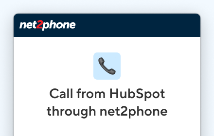 net2phone for HubSpot small promo image