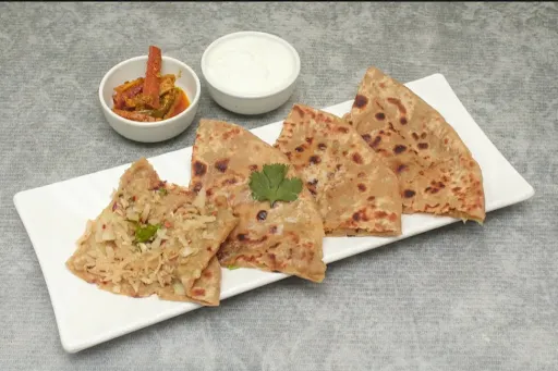 Mooli Paratha With Dahi And Butter