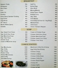 Hotel Benzy menu 2