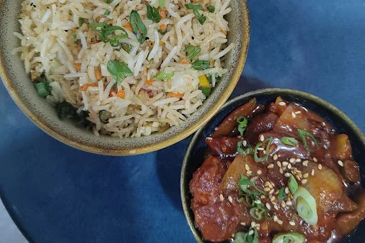 Chilli Paneer Rice Bowl