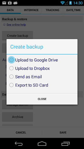 Screenshot DynamicG Google Drive Plugin