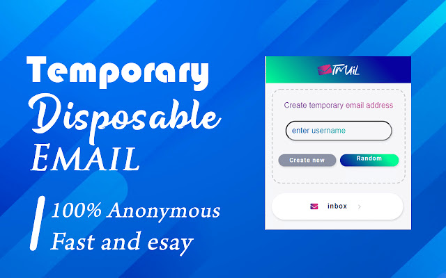 TMail - Temporary Disposable Email, Temp Mail chrome extension