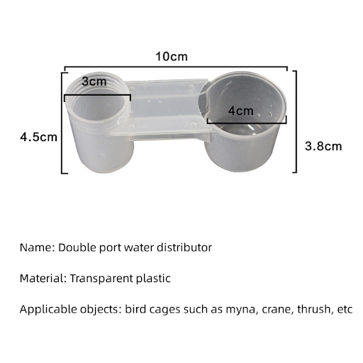 Plastic Pet Bird Drinker Feeder Water Bottle Cup Cat Chicken Pigeon For Pigeon Home Garden Automatic Water Dispenser For