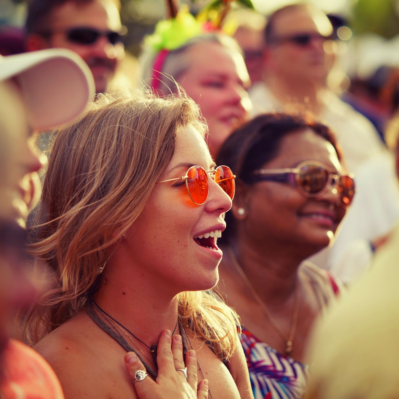 Music festival attendee