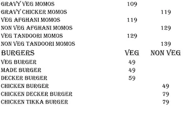 Paratha World menu 