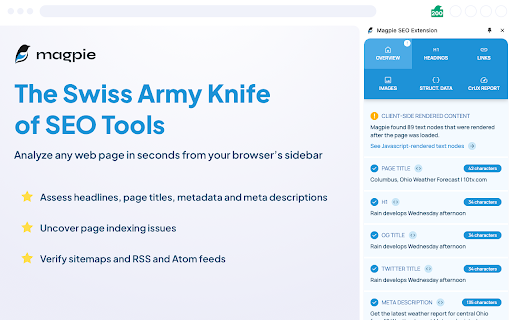 Magpie SEO Audit Tools