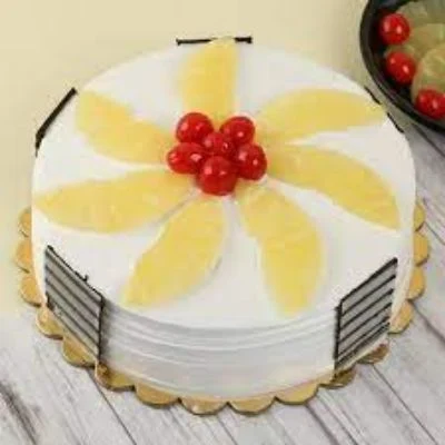 Rich Pineapple Cake Slice