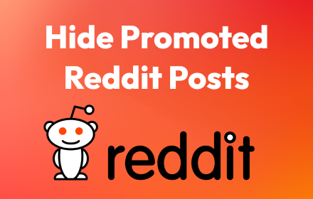 Reddit Ad Blocker - Hide Promoted Posts small promo image