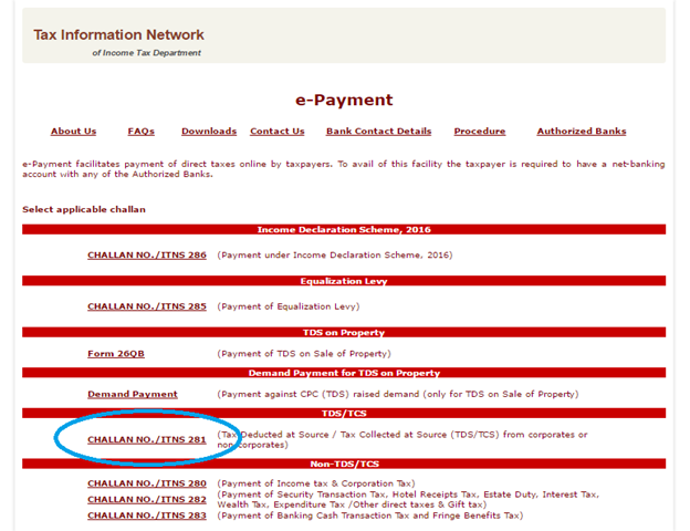 tds payment 