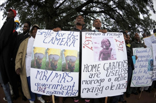 Botswana protests. File picture.