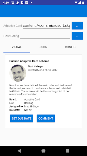 Adaptive Cards Visualizer (Prerelease) - v2019.10.31.1