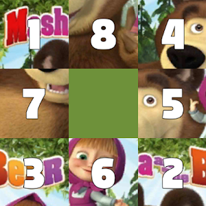 Download Puzzle for : Marsha and The Bear Sliding Puzzle For PC Windows and Mac