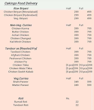 Cakingo Food Delivery menu 1