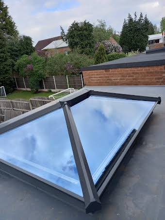 Extension with Fibreglass roof finish album cover