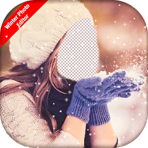 Winter Dress Photo Montage  Icon