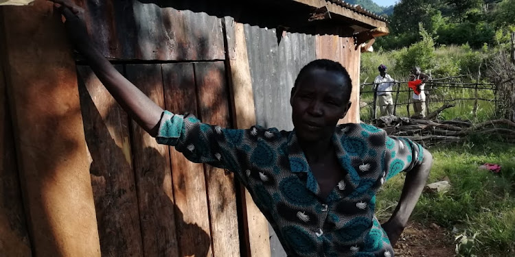 Rael Kimuge, Mother of the deceased girl at her home in Kipkiamo, Baringo North Sub-county on Wednesday.