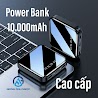 Sạc Dự Phòng Power Bank 10.000Mah Pin Sạc Dự Phòng Thời Trang Tích Hợp Sạc Nhanh