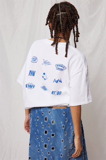 Title 9, Creative Geometry Letter Print Short-sleeve T-s...