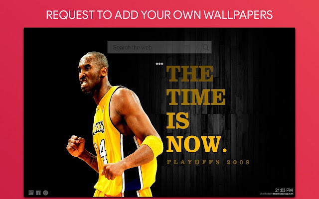 Kobe Bryant Wallpaper HD Custom New Tab