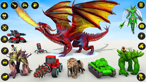 Screenshot Dragon Robot Tree Robot Game