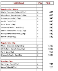 99 Bakers Street menu 4