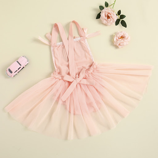 Title 3, Letter Printed Orange Two-color Lace Mesh Rompe...