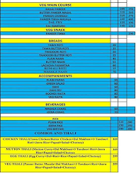 Indian Curry menu 5