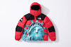 supreme x the north face statue of liberty baltoro jacket red