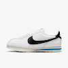 womens cortez white and black