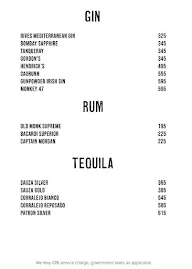 La Roca menu 3