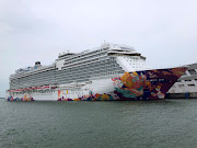 A cruise ship is docked at harbour after turning back due to positive coronavirus disease (Covid-19) case on board, in Singapore July 14, 2021.