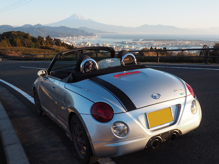 コペンの休日の朝のドライブ🎶🚗💨🎶・おはダイラ 🗻・駿河湾👍に関するカスタム事例の投稿画像1枚目