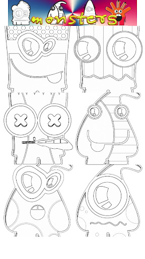 coloring book monster games