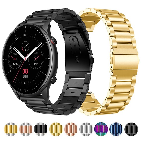 Dây Đeo Inox 22Mm Cho Đồng Hồ Thông Minh Huami Amazfit Gtr 3 Pro / Gtr 2 / Pace / Gtr 47Mm / Gtr 2E / Stratos