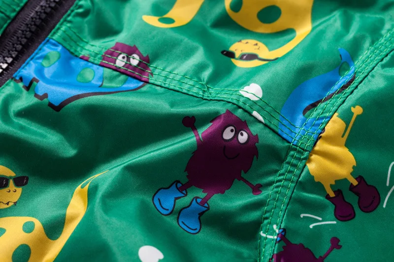 Kinder Jacke Jungen Süßer Dinosaurier Winddicht und Regenfest Kinder Kapuzenjacke Atmungsaktiv für Jungen