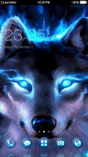 Ice Wolf Theme C Launcher