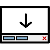 Close download bar logo