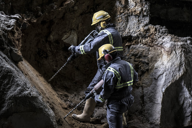 Rock drillers at work. File photo.