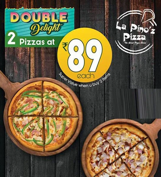 La Pino'z Pizza menu 