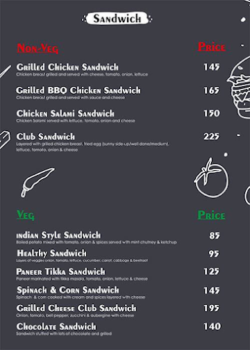 Hungers Pavilion menu 