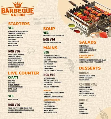 Barbeque Nation menu 