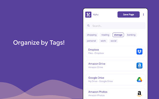 Kuhu - A Simple & Organized Bookmarks Manager