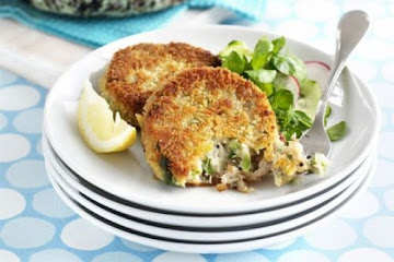 Peppered mackerel fishcakes