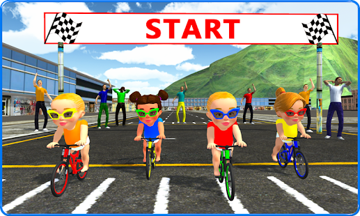 download Baby Bicycle Rider Race 3D di komputer