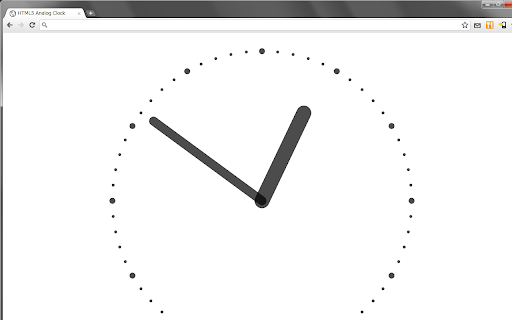 HTML5 Analog Clock